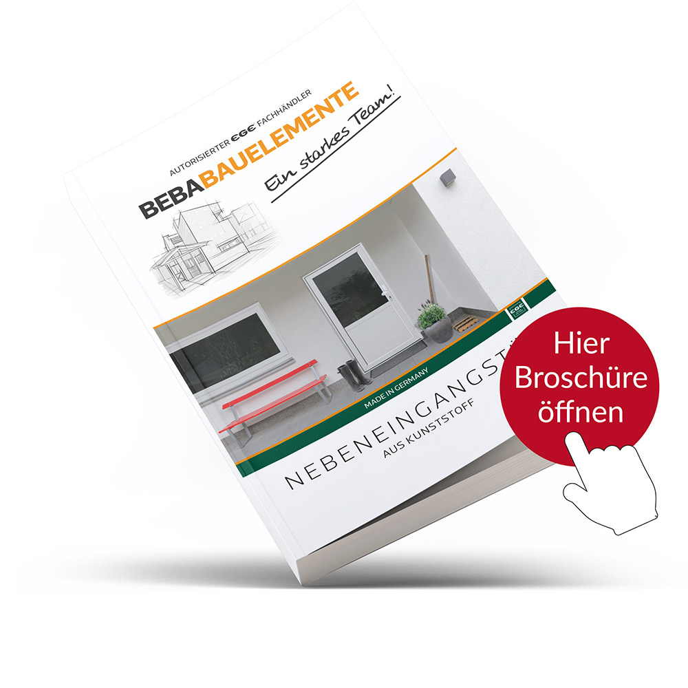 Nebeneingangstür Kunststoff Mockup