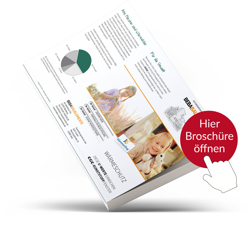 U-Werte Flyer Kunststofffenster Mockup